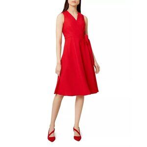 Hobbs London Andie Wrap Dress Red 8 New NWOT